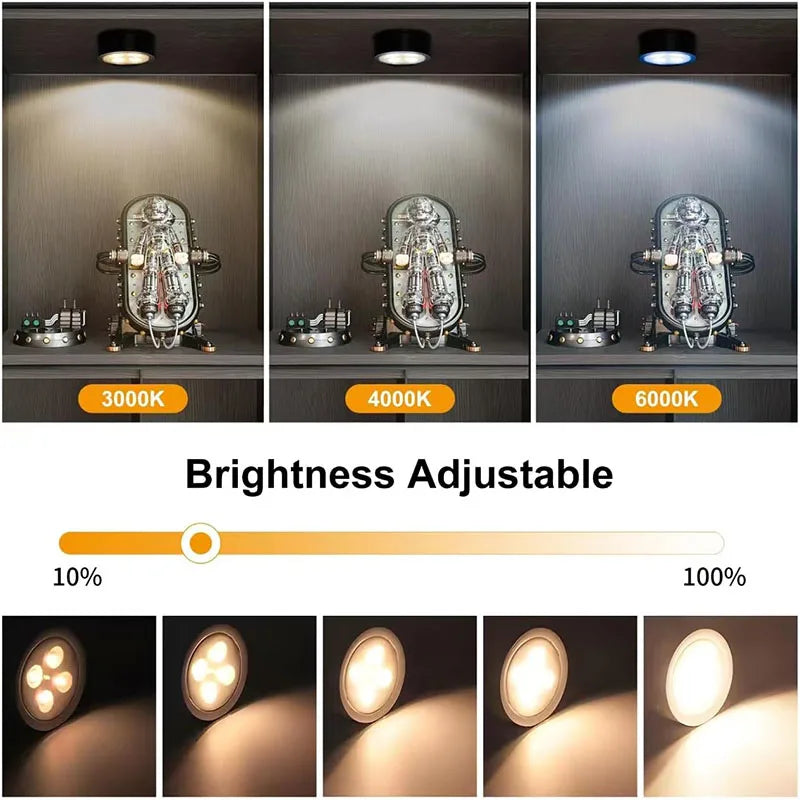 Battery Operated Picture Light Magnetic Led Painting Light with Remote Dimmable Timer 3 Lighting Modes Art Display Light Black