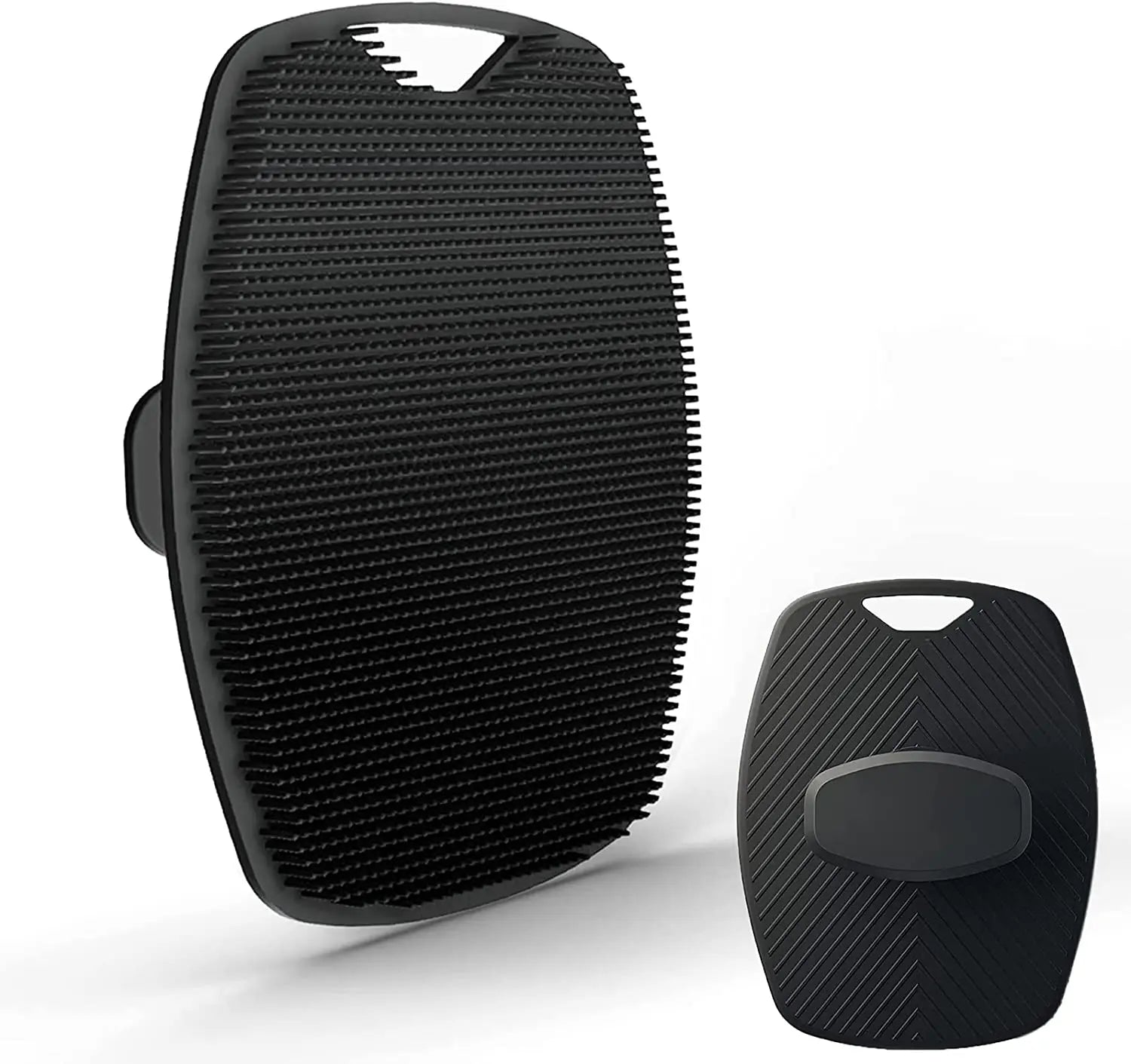 Silicone Body Scrubber Bath Wash Brush Exfoliating Loofah Body Brush Shower Face Scrubber Handle Wet & Dry Brushing for Man Wom